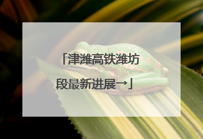 津潍高铁潍坊段最新进展→