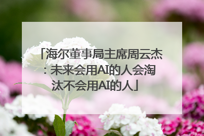 海尔董事局主席周云杰：未来会用AI的人会淘汰不会用AI的人