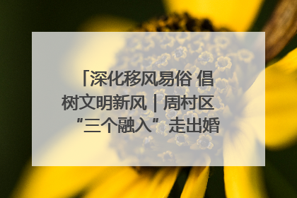 深化移风易俗 倡树文明新风｜周村区“三个融入”走出婚俗改革新路子