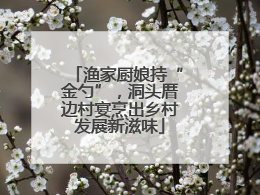 渔家厨娘持“金勺”，洞头厝边村宴烹出乡村发展新滋味