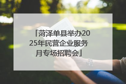 菏泽单县举办2025年民营企业服务月专场招聘会