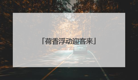 荷香浮动迎客来
