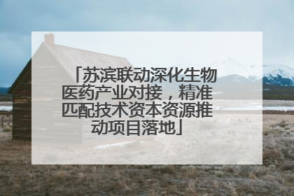 苏滨联动深化生物医药产业对接，精准匹配技术资本资源推动项目落地