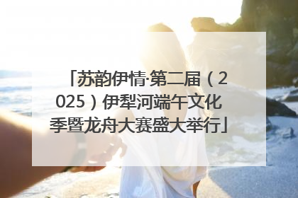 苏韵伊情·第二届（2025）伊犁河端午文化季暨龙舟大赛盛大举行