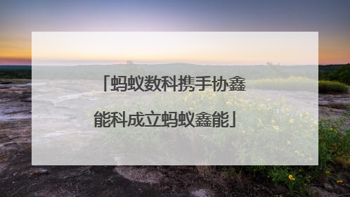 蚂蚁数科携手协鑫能科成立蚂蚁鑫能