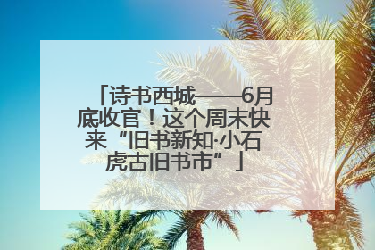 诗书西城——6月底收官！这个周末快来“旧书新知·小石虎古旧书市”