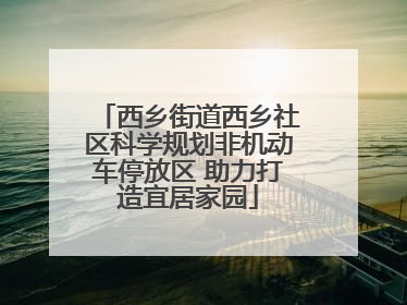 西乡街道西乡社区科学规划非机动车停放区 助力打造宜居家园