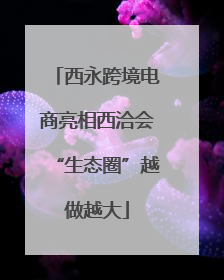 西永跨境电商亮相西洽会“生态圈”越做越大