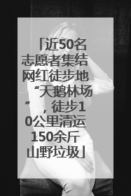 近50名志愿者集结网红徒步地“天鹅林场”，徒步10公里清运150余斤山野垃圾