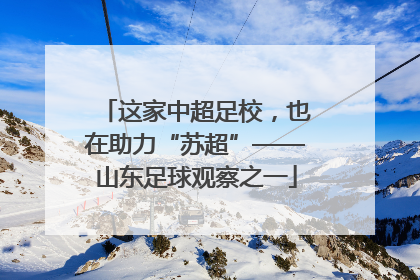 这家中超足校，也在助力“苏超”——山东足球观察之一