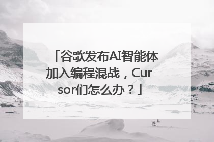 谷歌发布AI智能体加入编程混战，Cursor们怎么办？