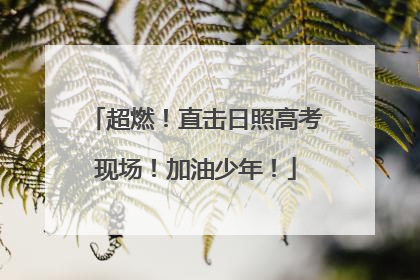 超燃！直击日照高考现场！加油少年！
