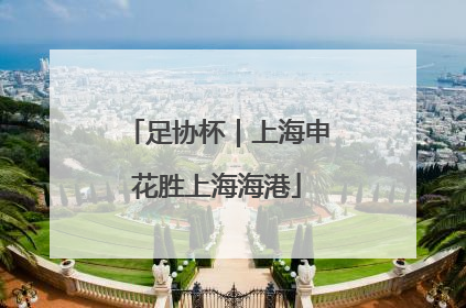 足协杯｜上海申花胜上海海港