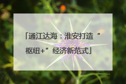 通江达海：淮安打造“枢纽+”经济新范式