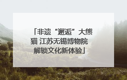 非遗“邂逅”大熊猫 江苏无锡博物院解锁文化新体验