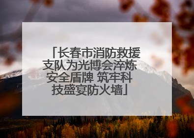 长春市消防救援支队为光博会淬炼安全盾牌 筑牢科技盛宴防火墙