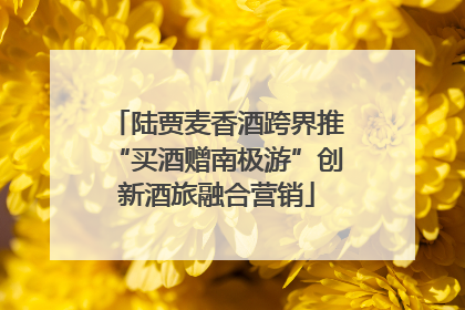 陆贾麦香酒跨界推“买酒赠南极游”创新酒旅融合营销