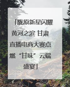 陇原新星闪耀黄河之滨 甘肃直播电商大赛点燃“甘味”云端盛宴