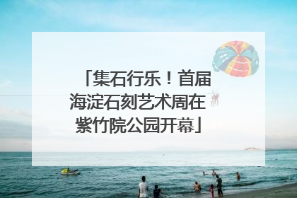 集石行乐！首届海淀石刻艺术周在紫竹院公园开幕