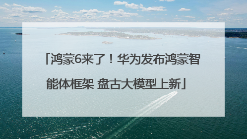鸿蒙6来了！华为发布鸿蒙智能体框架 盘古大模型上新
