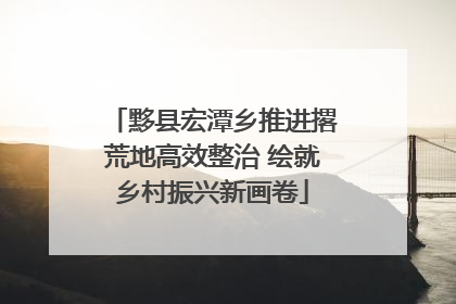 黟县宏潭乡推进撂荒地高效整治 绘就乡村振兴新画卷