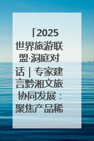 2025世界旅游联盟·洞庭对话｜专家建言黔湘文旅协同发展：聚焦产品稀缺性 深化区域经验共享