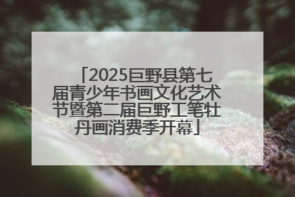2025巨野县第七届青少年书画文化艺术节暨第二届巨野工笔牡丹画消费季开幕