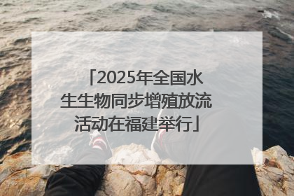 2025年全国水生生物同步增殖放流活动在福建举行