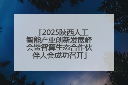 2025陕西人工智能产业创新发展峰会暨智算生态合作伙伴大会成功召开