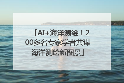 AI+海洋测绘！200多名专家学者共谋海洋测绘新图景