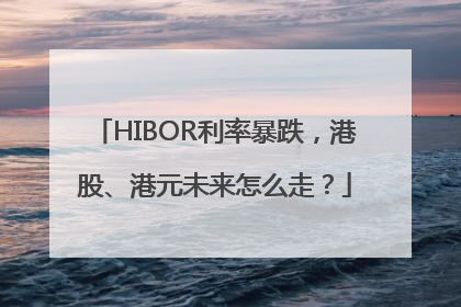 HIBOR利率暴跌，港股、港元未来怎么走？
