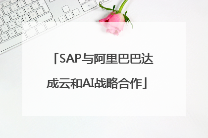 SAP与阿里巴巴达成云和AI战略合作